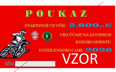 POUKAZ NA STARTOVNÉ 2026 A LICENCE