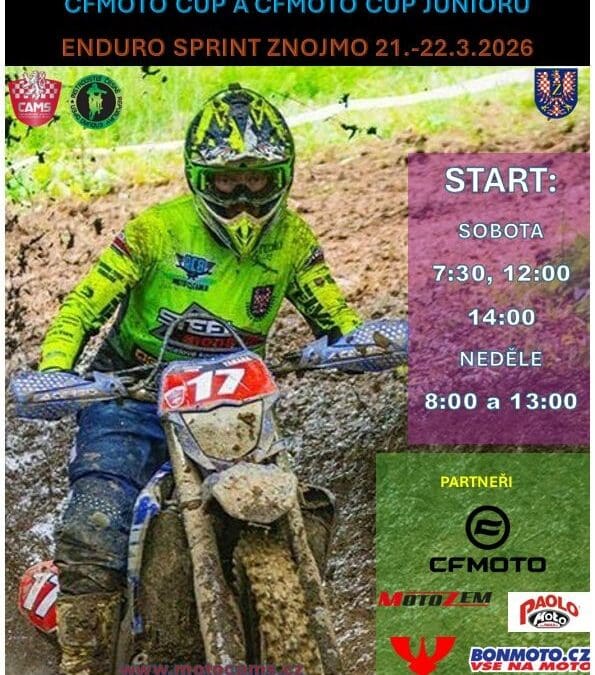 15. SEZONA DE CAMS  – ENDURO SPRINT ZNOJMO 21.-22.3.2026