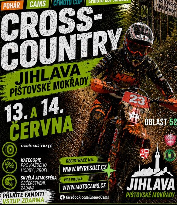 REGISTRACE PRO CAMS ENDURO V JIHLAVĚ SPUŠTĚNY !!!