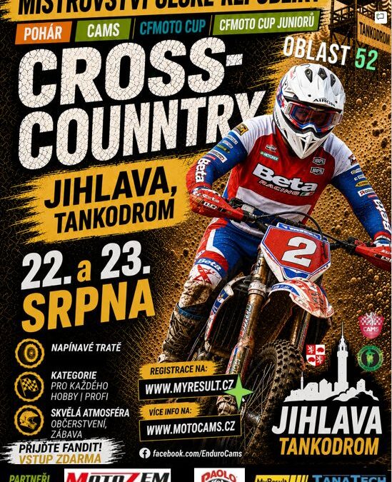 CAMS ENDURO JIHLAVA PÍSTOV 22. – 23. SRPNA 2026